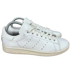 Adidas Stan Smith Sneakers Mens 7 Triple White Leather‎ Tennis Shoes S75104